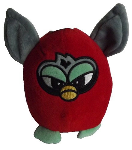 2019 Furby Plush Toy Factory 7 IN FURBY Red Gray Stuffed Animal Toy Angry Birds - 第 1/6 張圖片