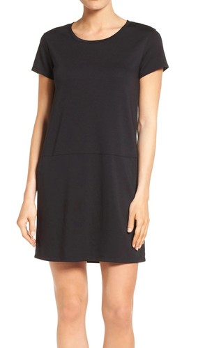 Caslon Womens T-Shirt Dress Black Size 
