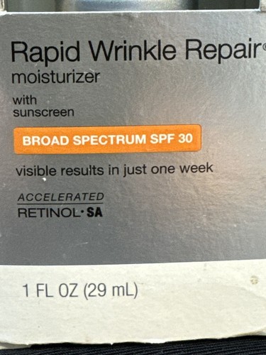 Neutrogena reparación rápida de arrugas SPF 30 crema hidratante 1 oz exp2020 caja raspada - Imagen 2 de 2