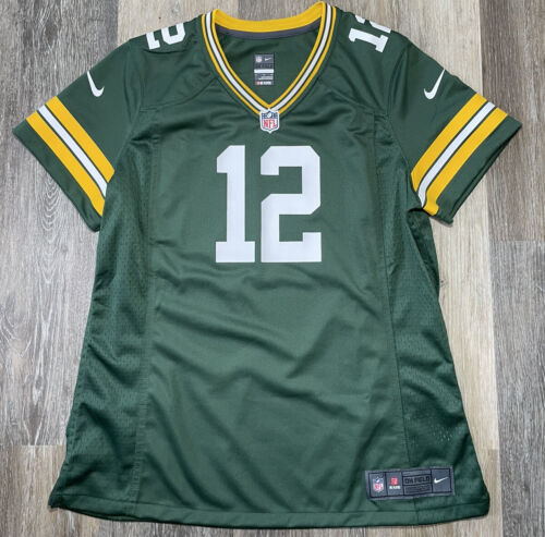 Nike Women’s Sz XL Green Bay Packers Aaron Rodgers #12 On Field NFL Jersey - Picture 1 of 8