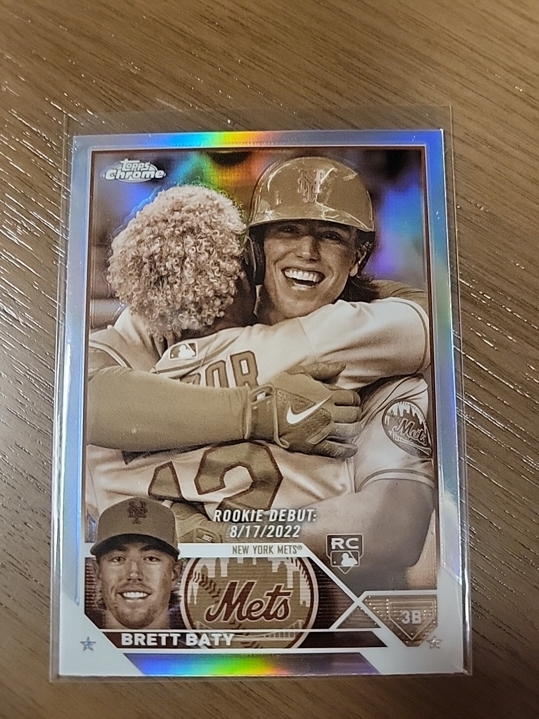 BRETT BATY (NEW YORK) - 2023 TOPPS CHROME UPDATE "SEPIA REFRACTOR" RC #USC10