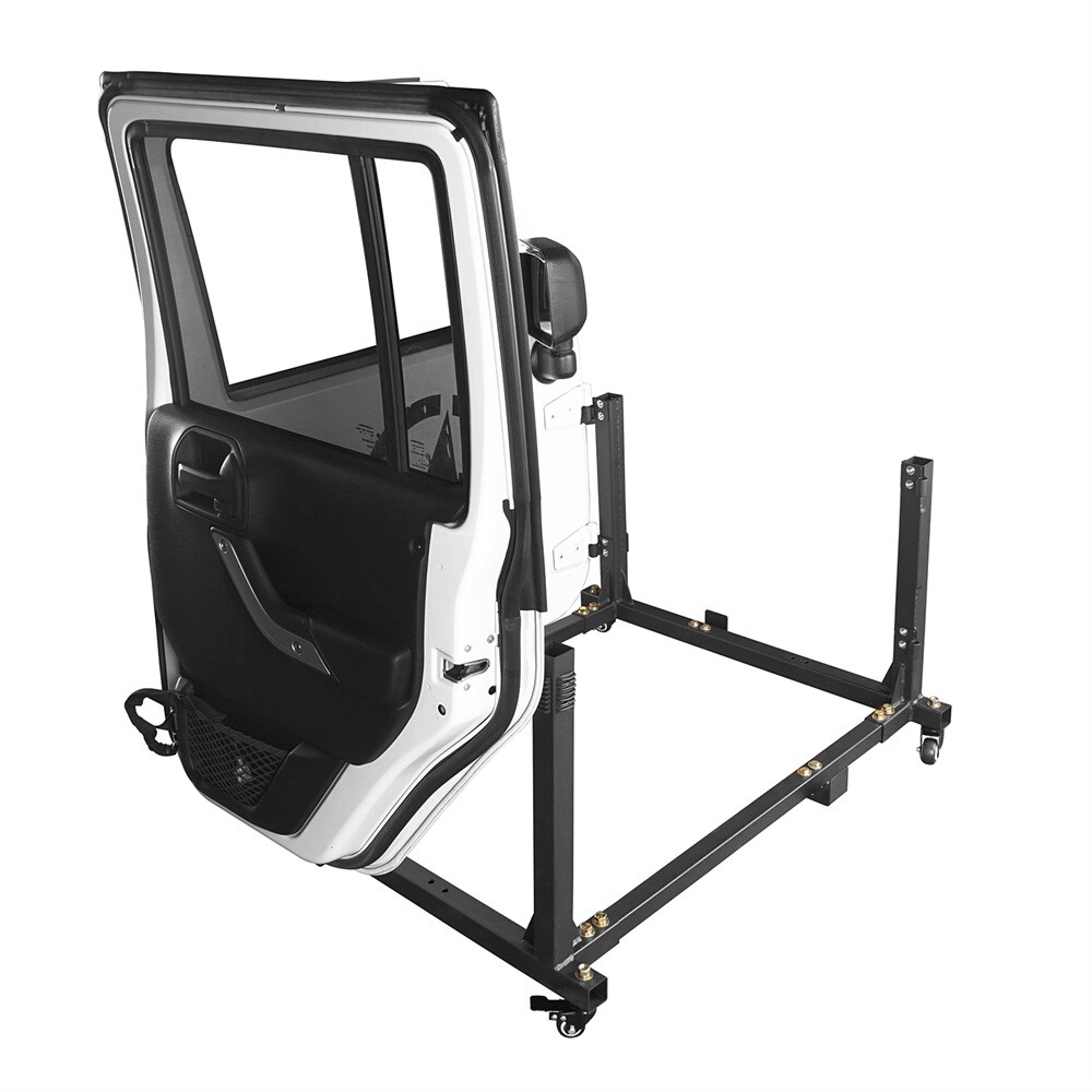 Steel Door Storage Movable Cart Door Holder for 20072023 Jeep Wrangler
