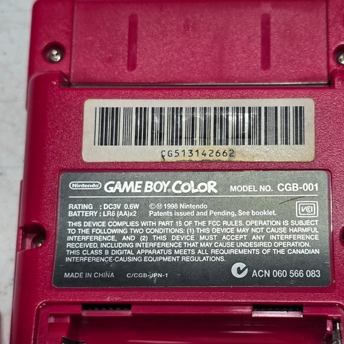 Nintendo Game Boy Color - Berry - 100% Original OEM - Bundle w/ Games, Case..... - Picture 21 of 22