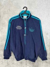 VINTAGE 1991 ADIDAS USA WOMEN'S WORLD CHAMPIONS TRACK JACKET MEN'S SIZE S