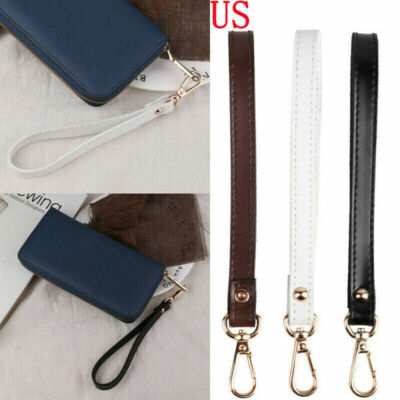US Genuine Leather Buckle Wrist Strap Wristlet Wallet Bag Purse Belt Replacement