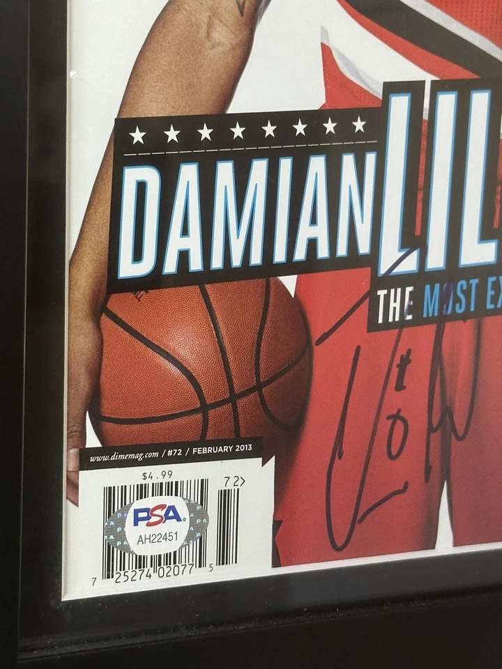 Damian Lillard  Autographed Dime Magazine PSA DNA Auto Kevin Durant LeBron James - Image 2 of 4