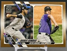 2021 Topps Update #US141 Justin Lawrence Lucas Gilbreath Rookie Combo Gold /2021