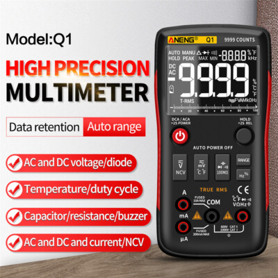 ANENG Q1 Backlight Digital Handheld Multimeter AC/DC Voltage Current NCV Tester