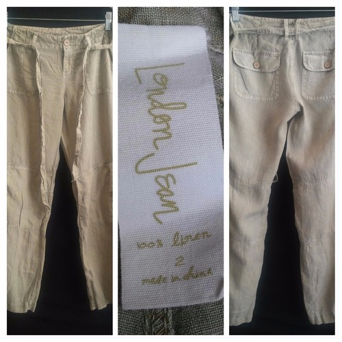 Victoria Secret London Jeans 100% Linen 