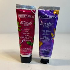 Burt's Bees Hand Cream Watermelon Mint Lavender Honey Wild Rose Berry Set of 3