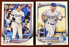 2025 Bowman Paper Base (#1-100) + Prospects (#BP1-150): U Pick, 35 Cent Ship!