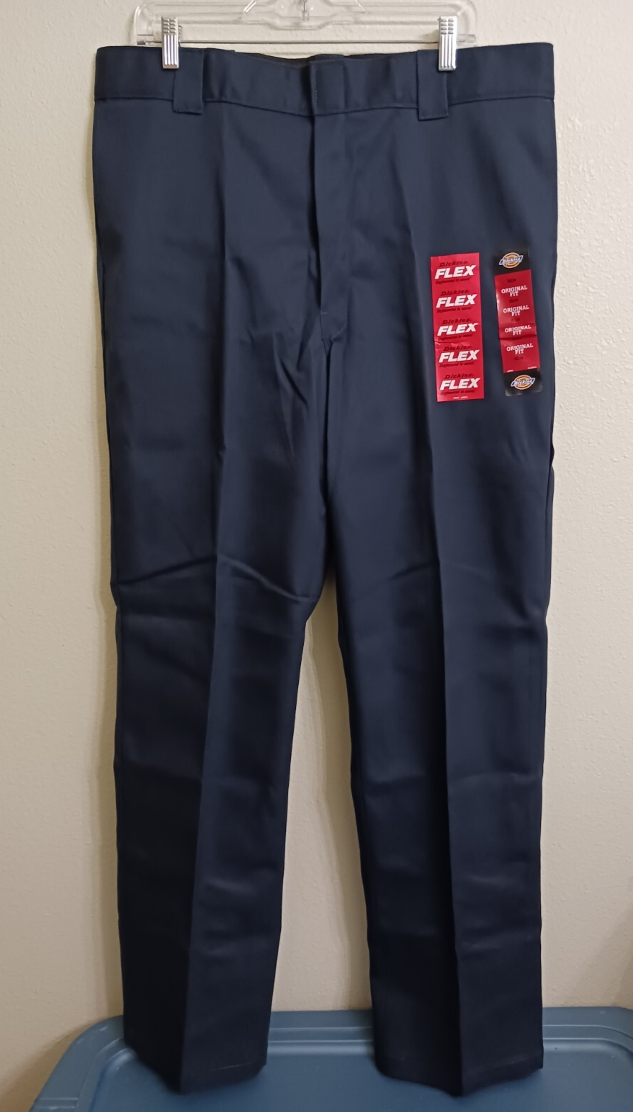 Dickies 874 Flex Mens Navy Work Pants 38x34 New