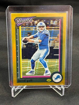 2022 Panini Classics Jared Goff Premium Edition Timeless Tributes Gold #53/60