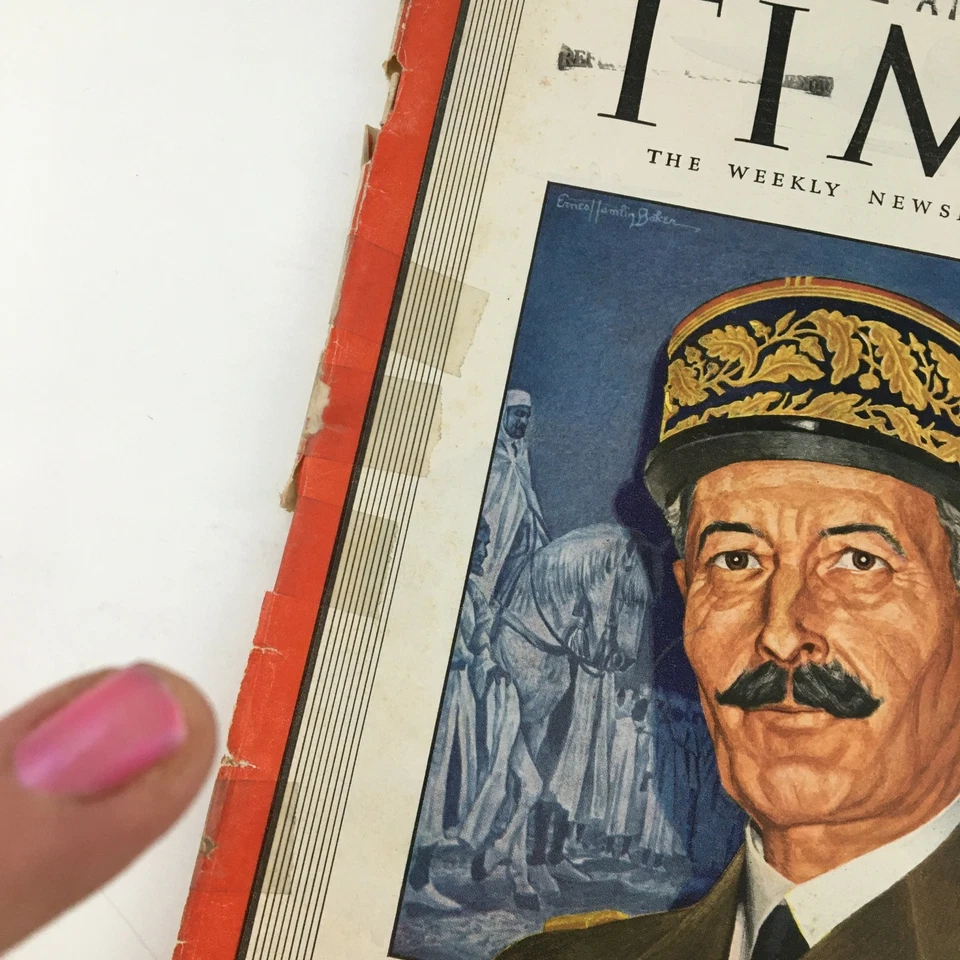 Time Magazine March 29 1943 Vol 41 #13 French General Henri Honoré Giraud - Image 2 of 3