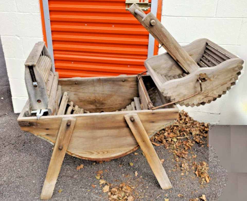 Antique Vintage Wooden Washing Machine Washer With Ringer *Fully Functional* - Image 2 of 4