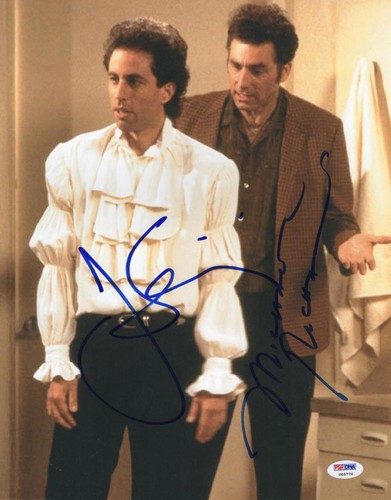 JERRY SEINFELD MICHAEL RICHARDS SIGNED 