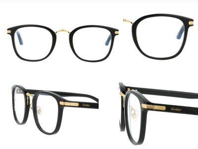 Cartier Eyewear CT0146 Glasses Gold Metal Frame Frames BNWT New | eBay