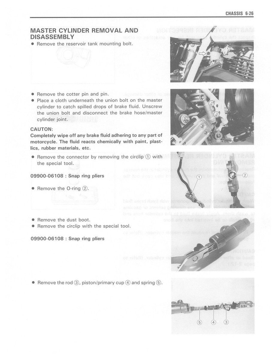スズキ DR250S /SH/SHE SJ44A系サービスマニュアル SUZUKI Workshop Manual DR250 DR250S 1990 1991 1992 1993 1994 1995