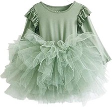 New Children's Ballet Dance Dress, Girls' Dance Long-Sleeved Tutu Skirt 11113