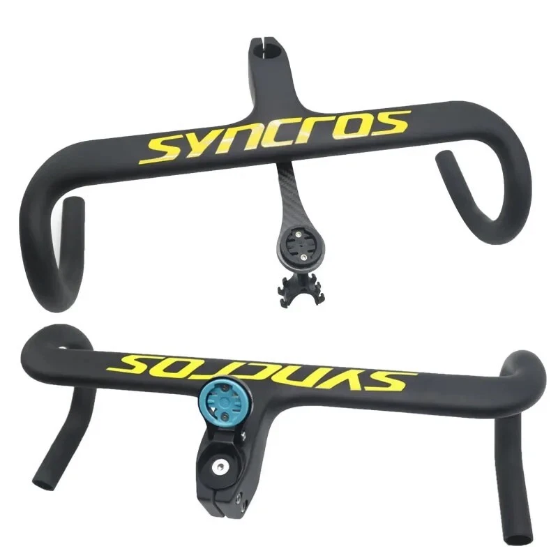 Multic Olour Carbon Road Bike Handlebar 380/400/420/440mm Handle Bar with Stem - Image 4 of 4
