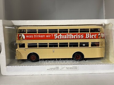 MINICHAMPS 1/43 BUSSING D2U SCHULTHEISS BEER 1957 ART.439071080
