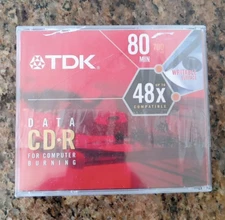 TDK Writable Blank Data CD-R Lot of 3 New 700 MB 80 min 48x