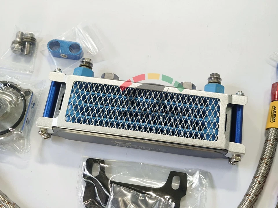 ENFRIADOR DE ACEITE PARA MOTOR KAWASAKI Z125 PRO MORIN ALUMINIO ALTA CALIDAD 2017-2025 Foto 3 de 4