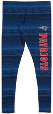 College Concepts New England Patriots Women's Navy Comeback Tribal Leggings (M)