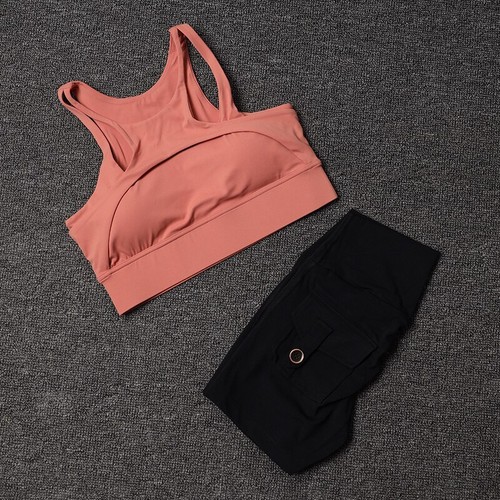 Women's Tracksuit Shorts Yoga Set With Pocket High Waist Sportswear Leggings - 第 31/41 張圖片