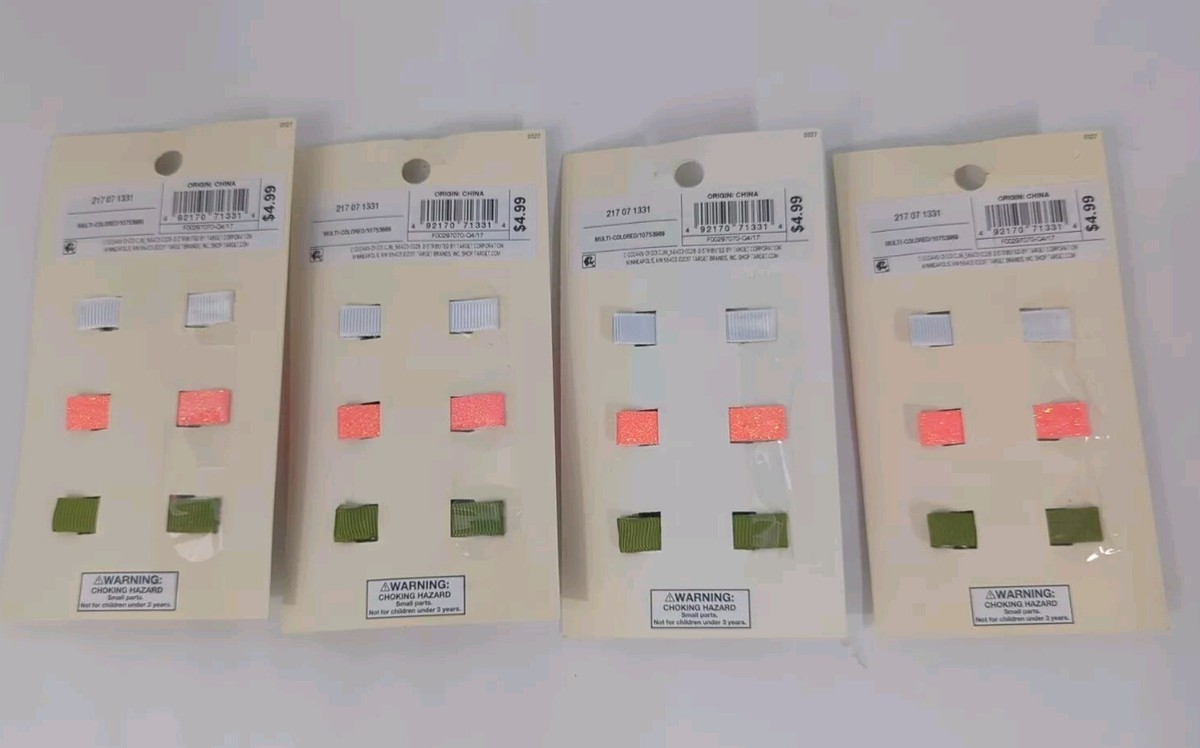 ピオニー セット New 4 Packs Of Girls Flower Hair Clips White Green Pink Cat & Jack