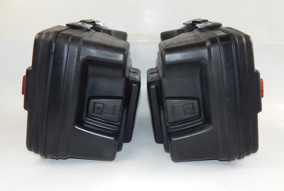 SMALL KRAUSER RH LH SIDE HARD LUGGAGE CASE TRUNK BLACK BMW DUCATI GUZZI BENELLI - Image 2 of 4