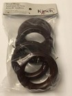 NWT 4 Kirsch Wood Curtain Drapery for 2" pole Rings Mahogany  (5502EG083)