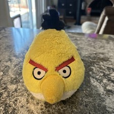 Angry Birds Small Plush Yellow Chuck Bird Rovio Stuffed Animal 6" No Sound 2011