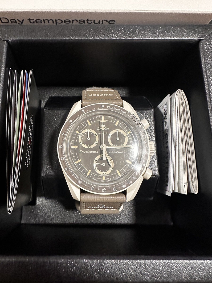 Swatch x Omega Bioceramic Moonswatch Mission To Earth DESERT Swatch x Omega Bioceramic Moonswatch Mission To Earth DESERT