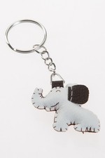 Cute Elephant Handmade Leatherette keyring DIY Doll charm cute keychain gifts