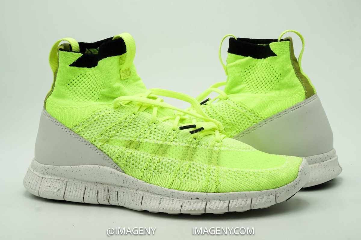 NIKE HTM FREE MERCURIAL SUPERFLY USED SIZE 9 VOLT WHITE NIKE HTM FREE MERCURIAL SUPERFLY USED SIZE 9 VOLT WHITE