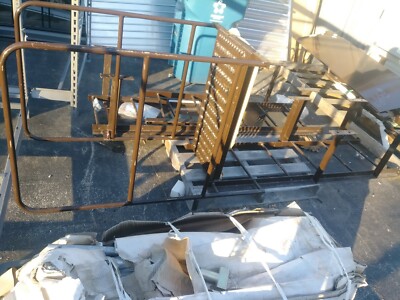Fixed fire escape platform-ladder