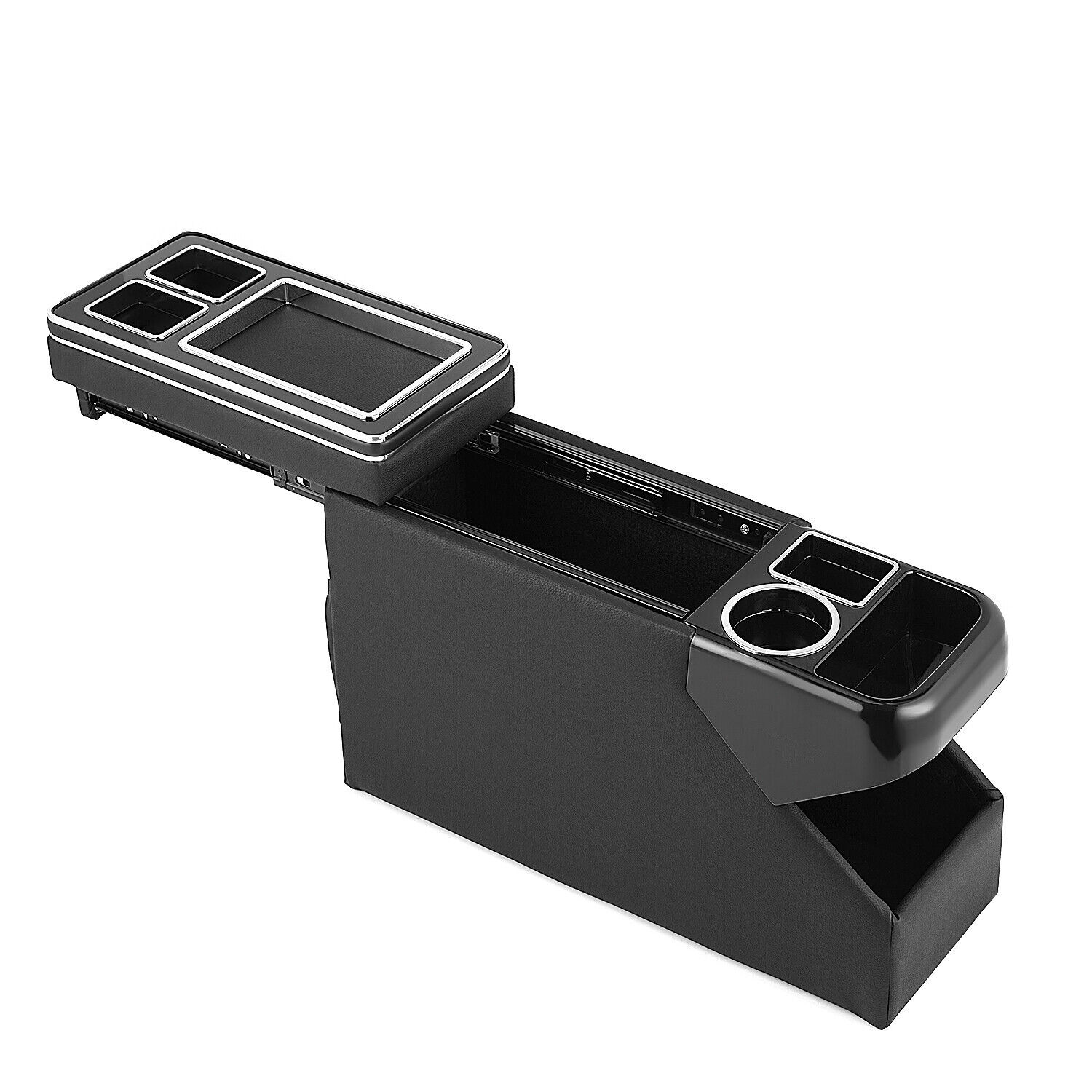 Mittelkonsole Mit Wireless Charging - Staufach Für Auto Mit LED-Beleuchtung