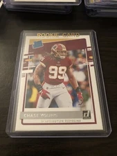 2020 Chase Young Donruss Rated Rookie 1st Pro Uni OSU Redskins RC