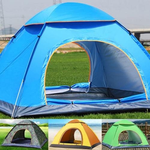 3-4 Man Automatic Instant Double Layer XXL Pop Up Camping Hiking Tent Waterproof - Picture 23 of 25