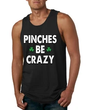 Pinches Be Crazy Clovers Mens Tank Top