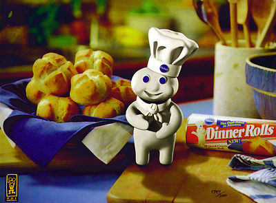 Pillsbury Doughboy Poppin Fresh Ltd. Lithocel Advertisement Art Ad