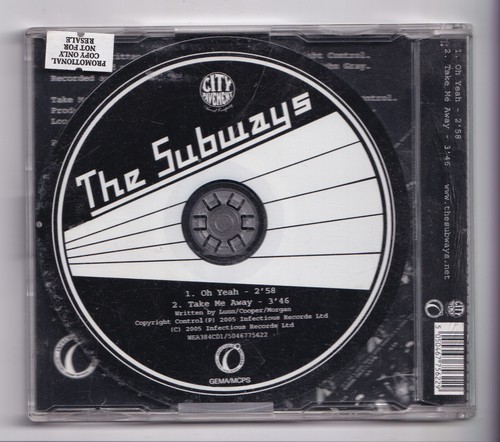 (LQ100) The Subways, Oh Yeah - 2005 CD - Zdjęcie 2 z 2