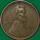 1919-S Lincoln Wheat Cent Choice Extremely Fine XF+ Coin #40886