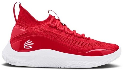 New Under Armour Curry Flow 8 TB Red White (3024785-605) Size 16