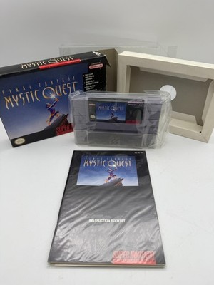 Final Fantasy Mystic Quest SNES Complete in Box CIB Manual Map Authentic