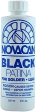 Novacan Black Patina for Lead  Solder -8 oz. Stained Glass Supplies Top Quality