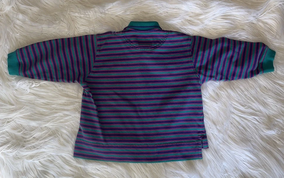 Camisa Polo Vintage Patagonia 24 Meses Remitente Rugby Rayas Manga Larga Primavera 95 Foto 2 de 4