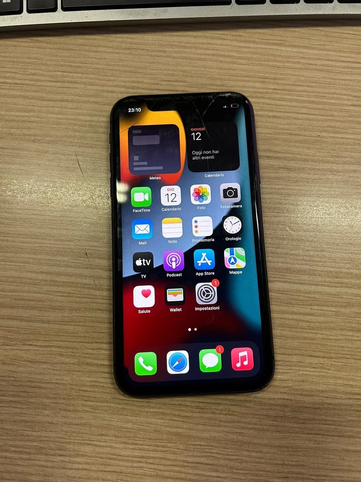 APPLE IPHONE 11 64 GB NERO A2221 SMARTPHONE DISPLAY CREPATO SCHEDA FUNZIONANTE - Immagine 4 di 4