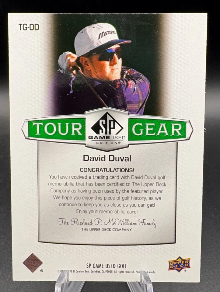2024 SP Game Used Golf DAVID DUVAL Tour Gear Dual Relic Patch #TG-DD - Image 2 of 3